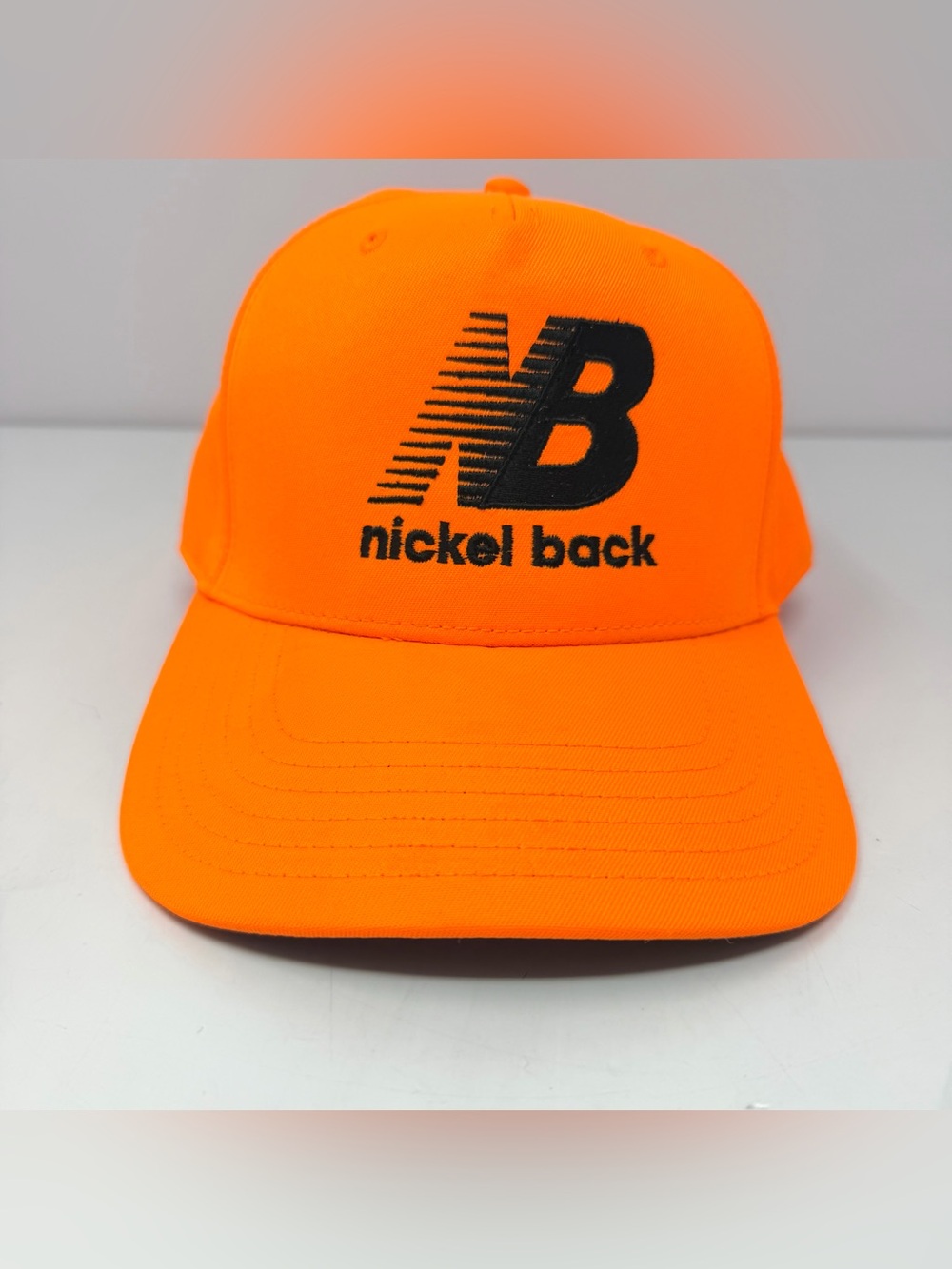 Meth Syndicate Nickel Back Band NB New Balance Parody Hat Snapback Cap Orange